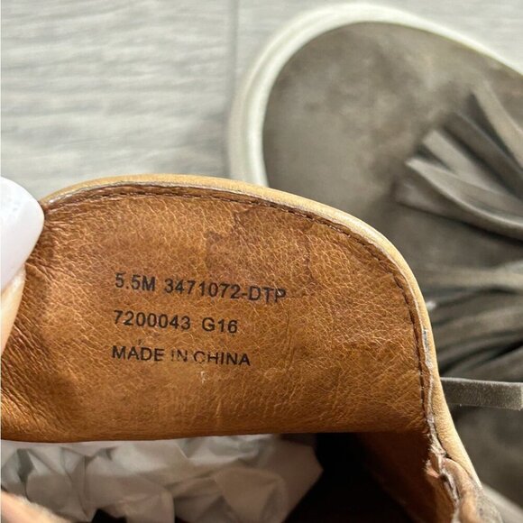 Frye Gemma Tassel Leather Slip On Loafers Shoes - Picture 9 of 9